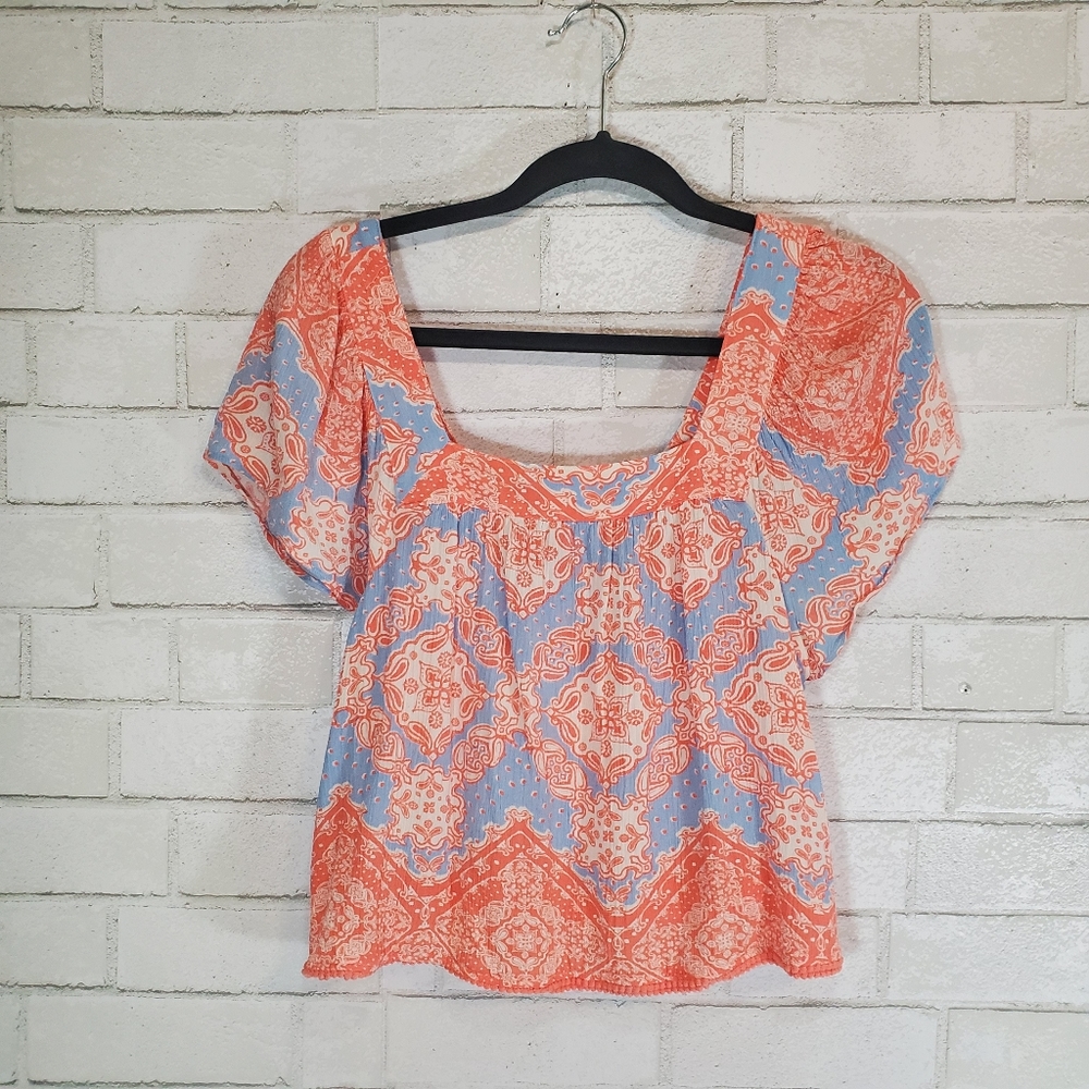Candies short sleeved crop top light material open back short
